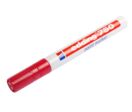 Marqueur peinture Edding Rouge, pointe de 4 mm compatible sur Bois, Verre, Plastique, Métal
