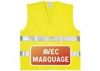 Gilet de signalisation avec marquage 2 faces