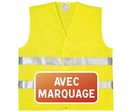 Gilet de signalisation avec marquage 2 faces