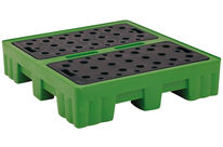 Palette plastique de rétention multi-emballage : Allibert SPWSB704AA