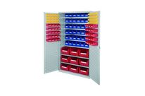 Armoire grande capacité à portes perforées RAL 7035 Mod 10 : Rasterplan