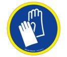 Panneau Gants de protection obligatoire - haute visibilité - Ø 180mm - 4090306