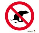 Panneau Déjection canine interdite - Rigide Ø 80mm - 4021485