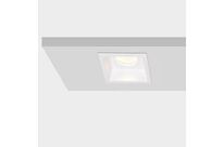 Support encastrable Spot Carré Blanc Mat pour Ampoule GU10
