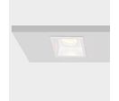 Support encastrable Spot Carré Blanc Mat pour Ampoule GU10