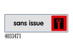 Plaquette de porte Sans issue - Plexiglas couleur 170x45mm - 4033471