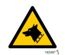 Panneau Danger chien de garde - Novap