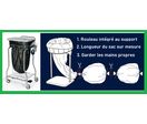 Poubelle pour déchets médicaux - avec sac sans fin | LONGOPAC NOUVO