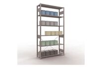 Schulte - Rayonnage Easy-Fix Départ - 2500x1000x400mm Galvanisé - Charge 250kg/tablette - 6 Niveaux