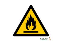 Panneau Danger matières inflammables - Novap