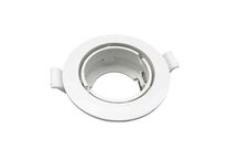 Pack de  10 - Support Spot Encastrable GU10 LED Orientable Rond BLANC