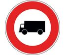 Panneau accès interdit véhicules de transport de marchandises - B8