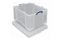 Bac De Rangement Plastique + Couvercle 145l Transparent