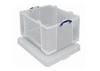 Bac De Rangement Plastique + Couvercle 145l Transparent