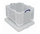 Bac De Rangement Plastique + Couvercle 145l Transparent