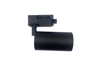 Spot LED sur rail 80° Monophasé pour ampoule GU10 - Noir