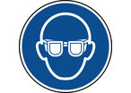 Panneau lunettes de protection obligatoires