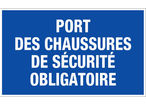 Panneau Port chaussure de sécurité - Rigide 330x200mm - 4160443