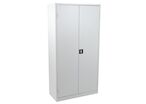 Manutan Expert - Armoire Haute pour Outillage Gris Clair - 1000x450x1950mm - 2 Portes, 2 Tablettes - Acier, Garantie 10 ans