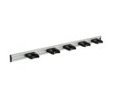 Toolflex - Rail de suspension d'outils 900 mm Gris Métal - Support Balai - Aluminium Éco-responsable