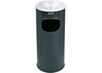 Borne cendrier avec corbeille à déchets
