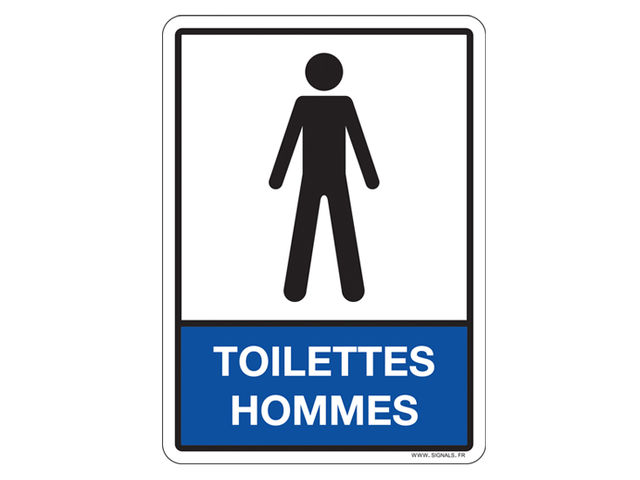 Plaque 130 X 180 Toilettes Hommes Contact Signals Plaque 130 X 180 Toilettes Hommes Contact Signals