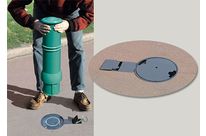 Fourreau à clé pour borne