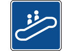 Panneau d'information escalator