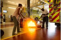 Simulateur numérique à la manipulation d'extincteurs BullsEye