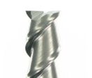 Fraise 2 dents, série normale, queue cylindrique, coupe au centre, hélice à 55°