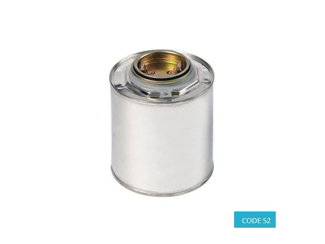 Fût fer-blanc robuste non laqué de 1L - emballage intérieur produits dangereux CODE 52