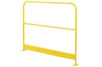 Manutan Expert - Barrière de protection jaune en acier avec plinthe - 1500 mm - 10 ans de garantie
