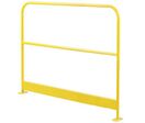 Manutan Expert - Barrière de protection jaune en acier avec plinthe - 1500 mm - 10 ans de garantie