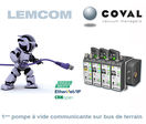 Pompe à vide communicante sur bus de terrain | LEMCOM 