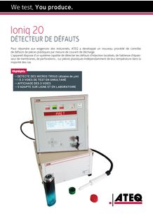IONIQ | Test étanchéité - Contrôle de fuites