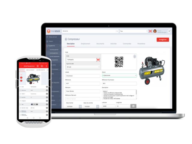 Gestion des équipements avec tracking IOT | Monstock - Logiciel de gestion et contrôle qualité