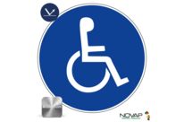 Panneau Handicapés - Classe 1 - Alu Ø300mm - 4011028
