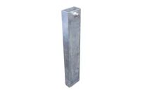 Fourreau acier pour poteau de signalisation