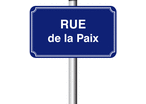 Panneau de rue alu 450 x 250 mm double listel