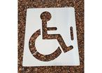 Pochoir Symbole PMR en aluminium 60 cm