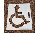Pochoir Symbole PMR en aluminium 60 cm