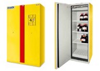 Armoires de stockage pour produits inflammables Série EFOMY11 Jaune