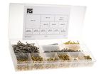 Electrician Stl+brass Screw,nut+wash Kit