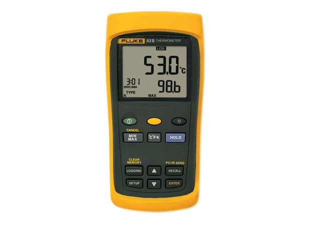 Thermomètre numérique 1 voie thermocouples FLUKE 53-II B