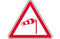 Panneau danger vent latéral A24