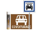 Pack signalisation place de parking de covoiturage