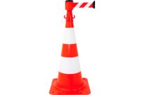 Kit cône avec dérouleur 50mmx3m Rouge/Blanc - 2830201
