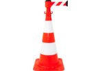Kit cône avec dérouleur 50mmx3m Rouge/Blanc - 2830201
