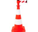 Kit cône avec dérouleur 50mmx3m Rouge/Blanc - 2830201