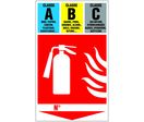 Panneau Extincteur classe ABC - Rigide 330x200mm - 4034928